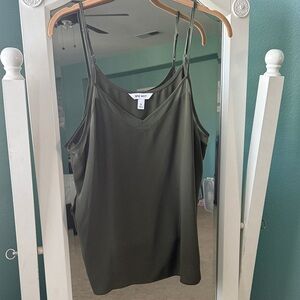 Nine West Dark Green V-Neck Camisole